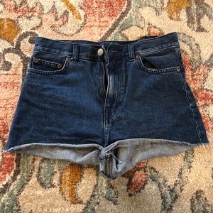 Monki High Waisted Shorts Size 26